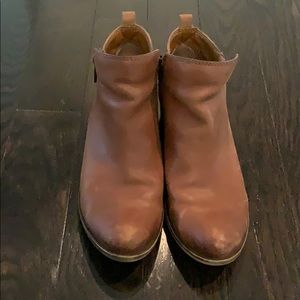 Lucky Brand Cognac Booties